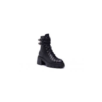 Ghete dama  207393127 - Piele ecologica - Negru