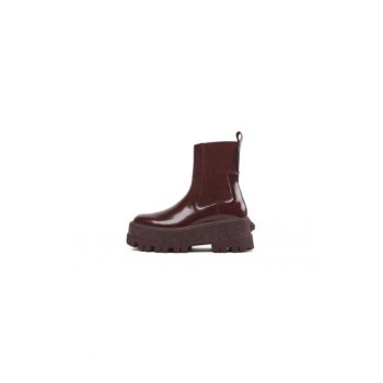 Ghete dama  301191117 - Piele naturala - 36 EU - Rosu