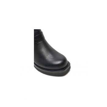 Ghete dama  304163913 - Piele naturala - 41 EU - Negru