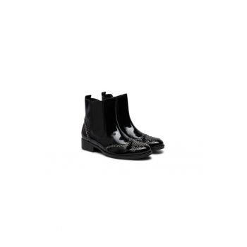 Ghete dama  304338366 - Piele naturala - 40 EU - Negru