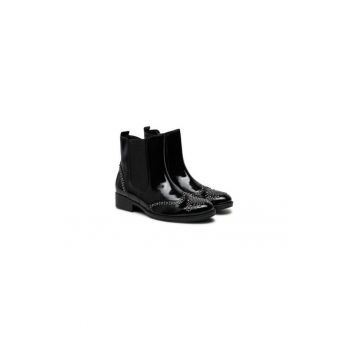 Ghete dama  304338366 - Piele naturala - Negru