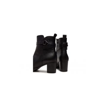 Ghete dama  304338502 - Piele naturala - 37 EU - Negru