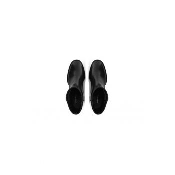 Ghete dama  304375163 - Piele naturala - 41 EU - Negru
