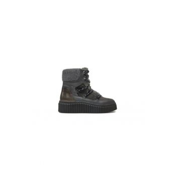 Ghete dama  304424977 - Piele naturala - 38 EU - Albastru