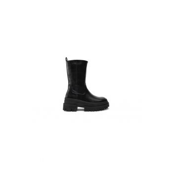 Ghete dama  304484346 - Piele ecologica - 38 EU - Negru