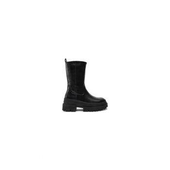 Ghete dama  304484346 - Piele ecologica - Negru