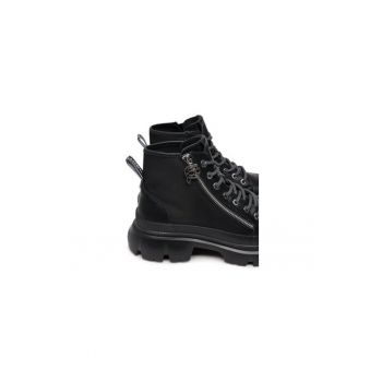 Ghete dama  304499449 - Piele naturala - 41 EU - Negru