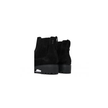 Ghete dama  304836688 - Piele naturala - Negru