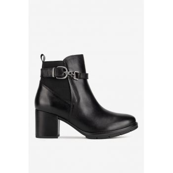 Ghete dama  5903419293115 - Piele naturala - Negru