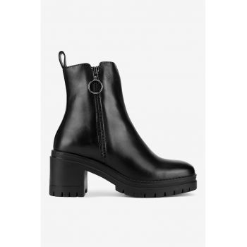 Ghete dama  5903419555398 - Piele naturala - Negru