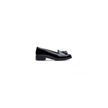 Mocasini dama  304163364 - Piele naturala - Negru