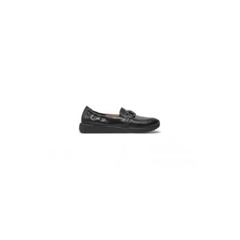 Mocasini dama  304317217 - Piele naturala - Negru