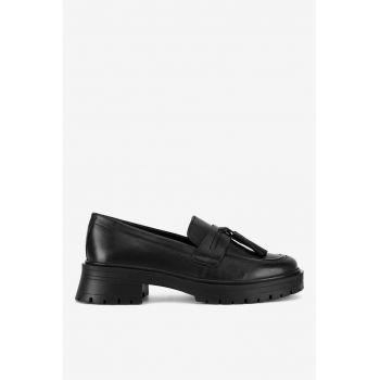 Mocasini dama  5903419836619 - Piele naturala - Negru
