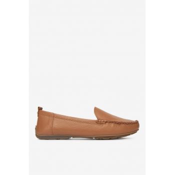 Mocasini dama  5903698700380 - Piele naturala - Maro