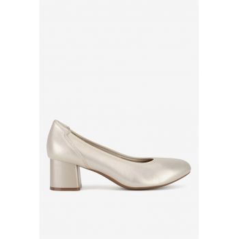 Pantofi dama  5903419919138 - Piele naturala - Bej