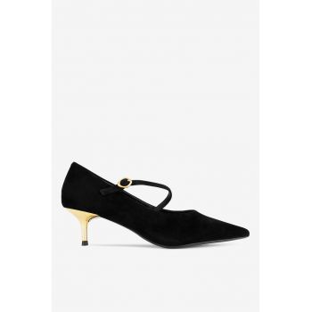 Pantofi dama  5903698024974 - Piele intoarsa - Negru