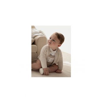 Cardigan baieti -  304309946 - Bumbac/Poliamida - 62 CM - Bej