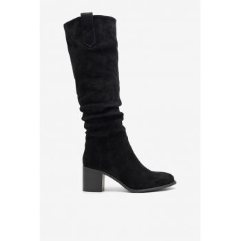 Cizme dama  Textil - Negru