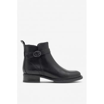 Ghete dama  5905588050902 - Piele naturala - Negru