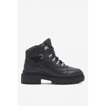 Ghete dama  5905588125013 - Piele naturala - Negru