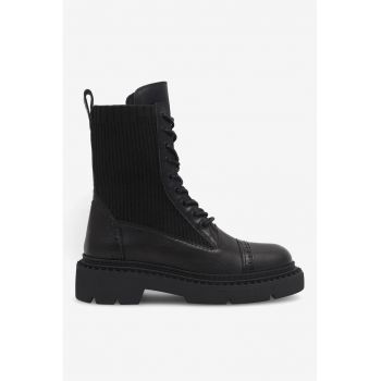 Ghete dama  5905588267676 - Piele naturala - Negru