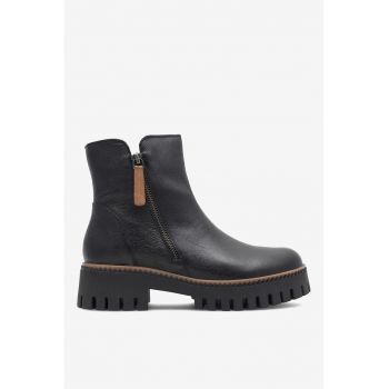 Ghete dama  5905588720805 - Piele naturala - Negru