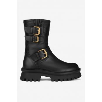 Ghete dama  5905588787174 - Piele naturala - 40 EU - Negru