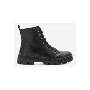 Ghete fete  5904862923536 - Piele naturala - Negru