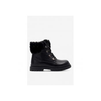 Ghete fete  5904862932798 - Piele naturala - Negru