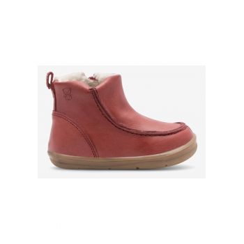 Ghete fete  5905588121909 - Piele naturala - Rosu