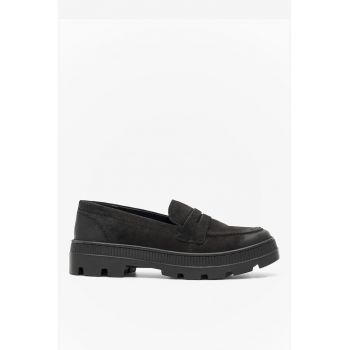 Mocasini dama  5904862575544 - Piele naturala - 42 EU - Negru