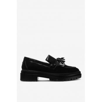 Mocasini dama  5905588044000 - Piele naturala - Negru