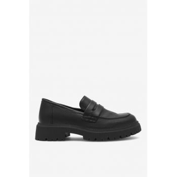 Mocasini dama  5905588312666 - Sintetic - Negru