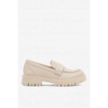 Mocasini dama  5905588381143 - Piele naturala - Bej