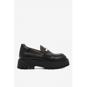 Mocasini dama  5905588638858 - Piele naturala - 41 EU - Negru