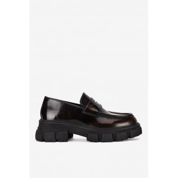 Mocasini dama  5905588814832 - Piele naturala - Maro