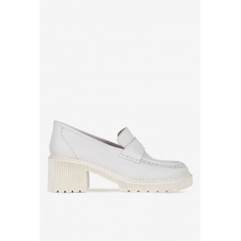 Pantofi dama  5905588650607 - Piele naturala - Alb