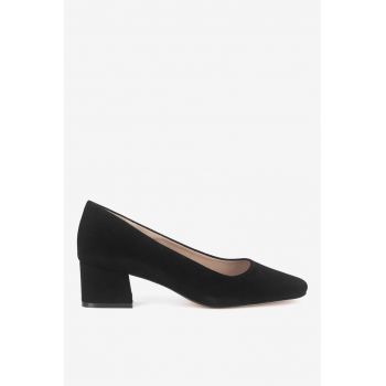 Pantofi dama  5905588776895 - Piele intoarsa - Negru