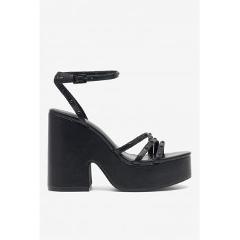 Sandale dama  5904862772127 - Sintetic - Negru
