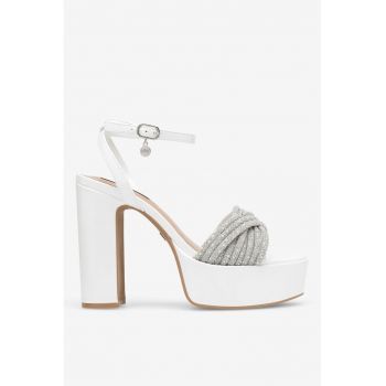 Sandale dama  5905588592570 - Sintetic - 41 EU - Alb