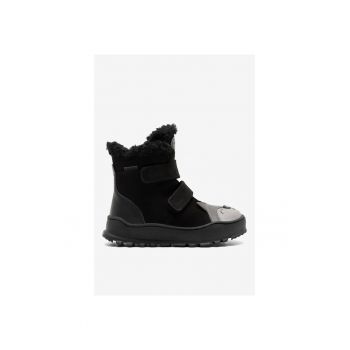 Ghete baieti  5905588907152 - Piele intoarsa - 25 EU - Negru