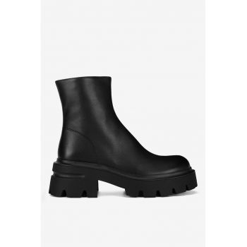 Ghete dama  5905588871125 - Piele naturala - Negru