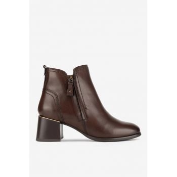 Ghete dama  5905588878377 - Piele naturala - Maro