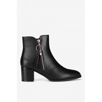Ghete dama  5905588888055 - Piele naturala - Negru