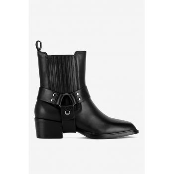 Ghete dama  5905588904717 - Piele naturala - Negru