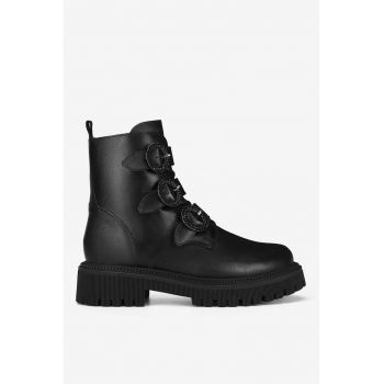 Ghete dama  5905588934554 - Piele naturala - Negru