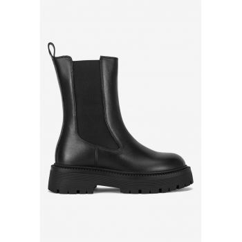 Ghete dama  5905588939573 - Piele naturala - Negru