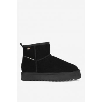 Ghete dama  5905588940371 - Piele intoarsa - Negru