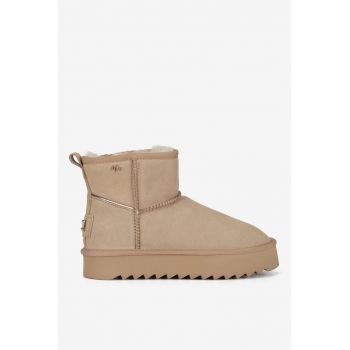 Ghete dama  5905588940388 - Piele intoarsa - Bej