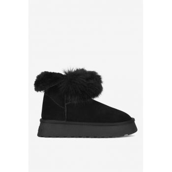 Ghete dama  5905588957133 - Piele intoarsa - Negru